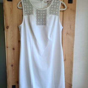 NWT et cetera size 10 dress with leather trim